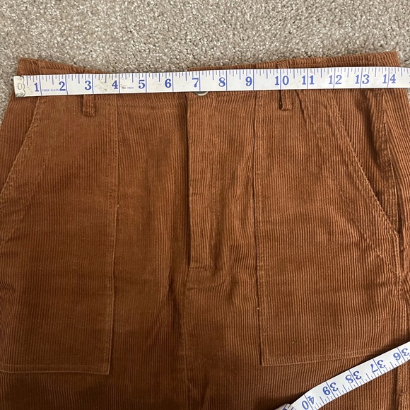 VERY J Brown Corduroy Mini Skirt - Picture 4 of 5